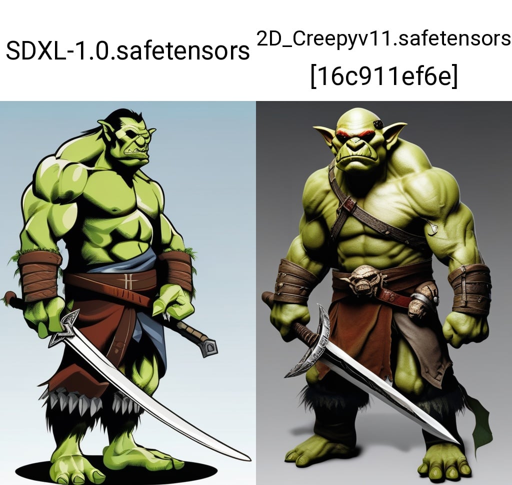 orc holding sword