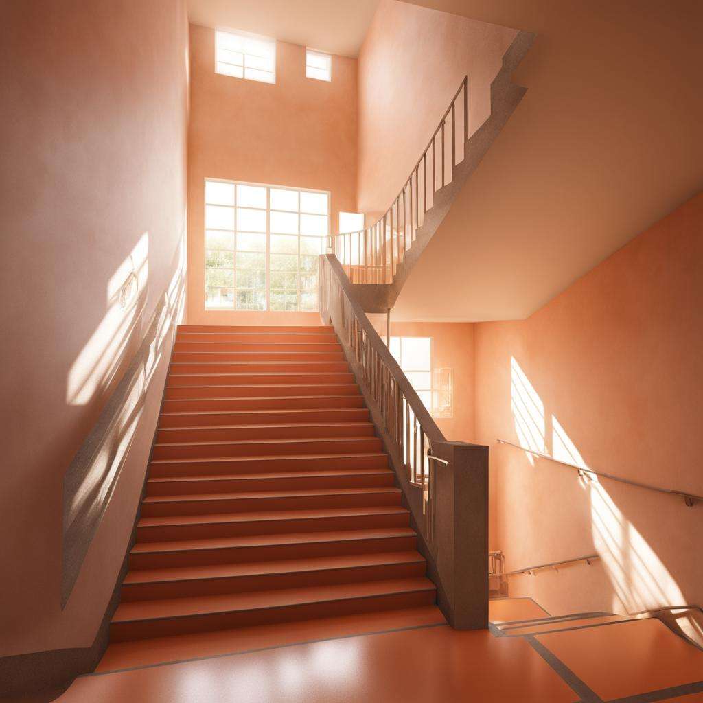 best quality, ultra-detailed,kaidan, stairs, door, scenery, indoors, hallway, window, ceiling light, railing, solo, shadow, realistic, photo background, photo (medium) <lora:Kaidan_SDXL_V2:1>