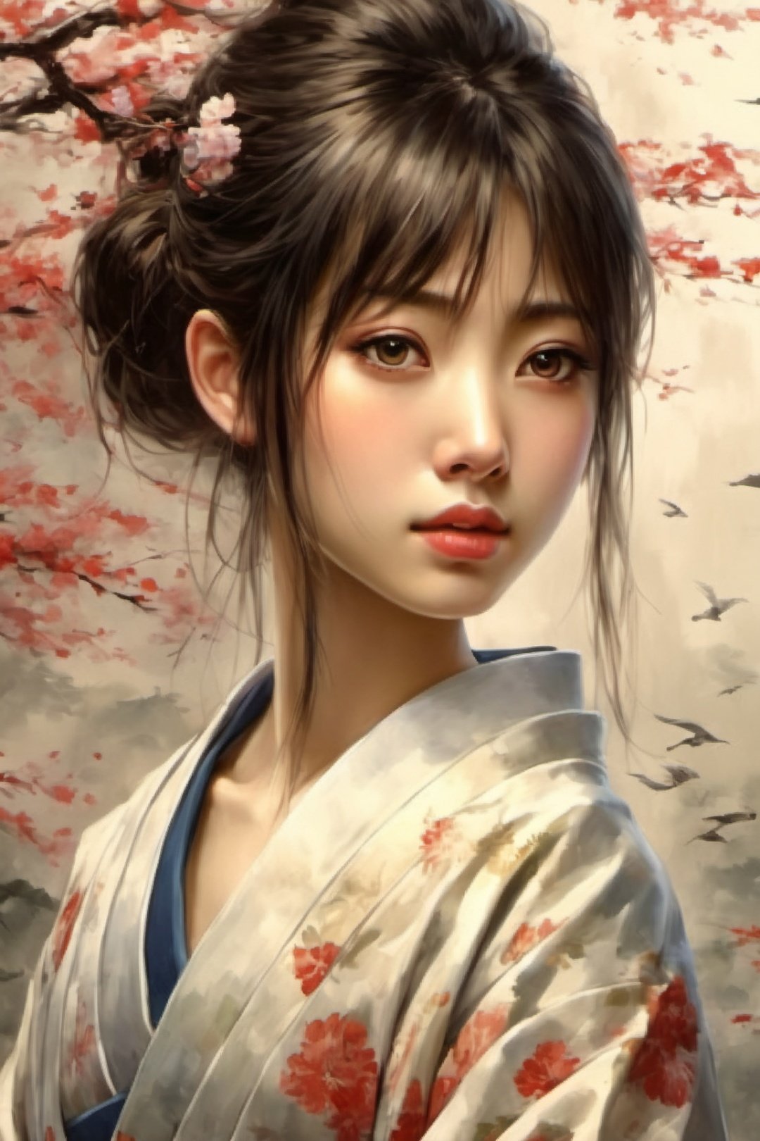 japanese art, 1girl, high_resolution, high detail, 