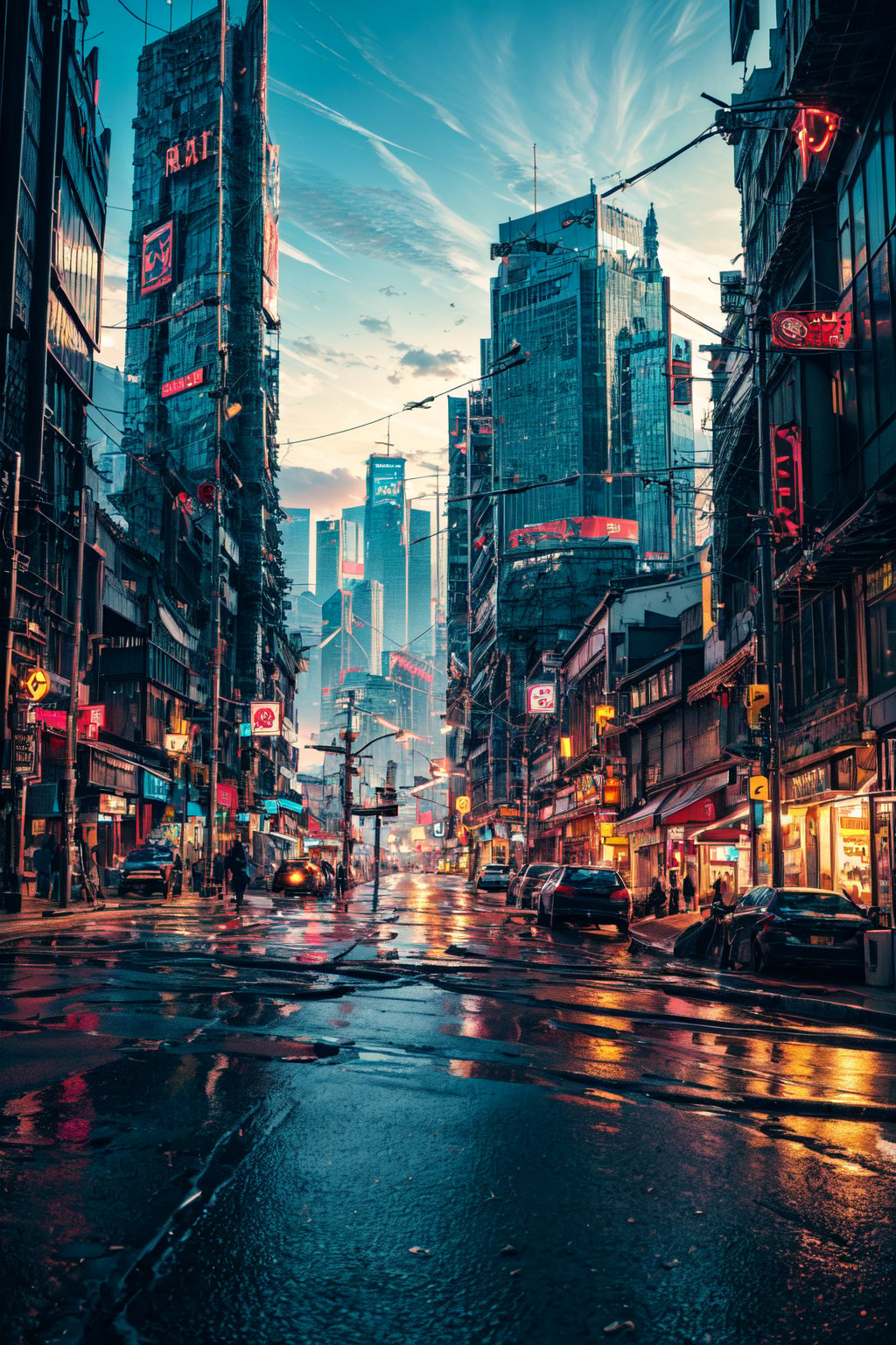 (masterpiece, high quality:1.5), 64K, HDR, Unity 64K Wallpaper, 64K UHD, Official Art, Super Detailed, Beautiful and Aesthetic, Beautiful, Masterpiece, Best Quality, RAW, Masterpiece, Super Fine Photography, Best Quality, Super High Resolution, photorealistic, DSLR camera, high quality, film grain,
Fine architecture, accurate architectural structure, Cyberpunk city, Cyberpunk architecture, future architecture, buildings,