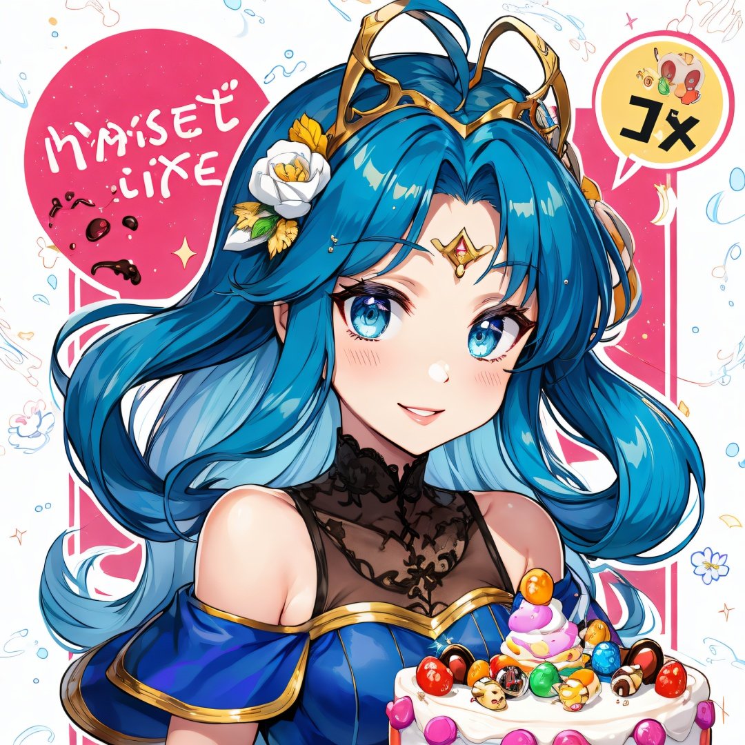 (Masterpiece, Best Quality), highres, Manga, (2d), (Traditional Media:1.2), official art 1woman, (solo), dynamic, portrait, retro artstyle, a cartoon character on a colorful background sitting on a delicious drizzling cake, art by ro_g_(oowack), wide shot, (mature female:1.2), fire emblem heroes, [outline], (upper body:1.2), Rajah hair, Patriarch eyes, (detailed deep eyes), tsurime, (lips, nose, long face:1.2), aged up, elegant, curvy, medium breasts, medium-length messy hair, (long sidelocks), fringe trim, expressive, Ayami Kojima, light smile, translucent skirt, appliques, candy trim, bubblegum, blush, surprised, treats, chocolate bar, high detail illustration, lineart, space art, pool of honey and syrup, [confetti], ice cream, candy_hair_ornament , wrapped candy, sweet, fluffy capelet, frills, cute fantasy, shiny, cinematic lighting:1.1, scenery, (glaze), bare shoulders, high heel boots, lace trim, contrast, extremely detailed, intricate, (Details:1.2), Clothing style,  Clothing print, (alternate costume:1.1), full body, (transparent background:1.2), floating particles, pop art, art deco