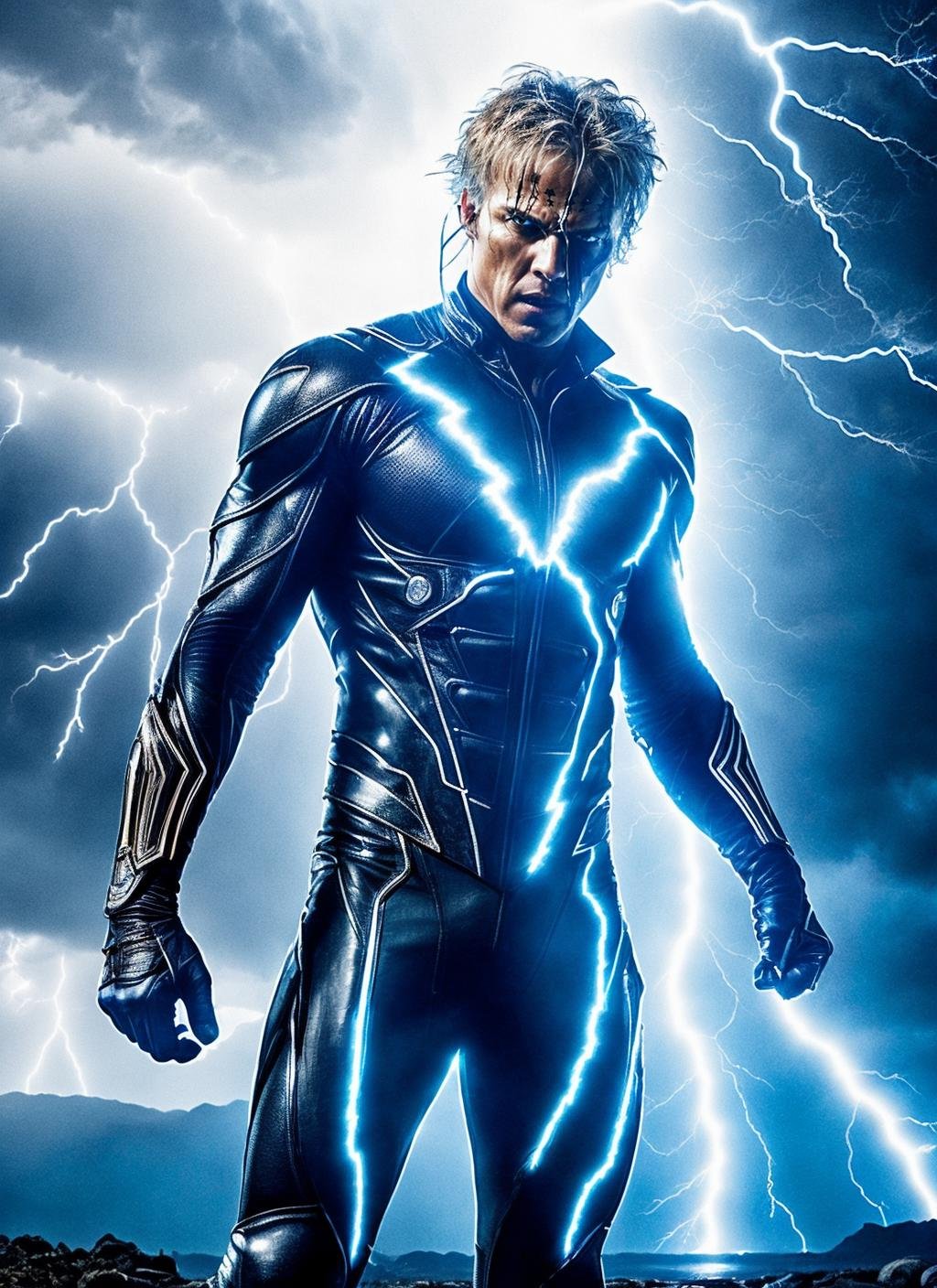 photo of the raiden from mortal combat with lightning thunders, ((lightning coming out of body)), ((covered in electricity)), unleashing a powerful lightning attack, lightning bolts surging throughout  <lora:locon_conceptlightning_v1_from_v1_64_32:1> lghtnngprsn, natural lighting,  by Gerda Taro<lora:add_detail:0.7>cinematic, intricate details, 32K, UHD, HDR, ultra-realism, action background (heavy damage and debris), ultra-detailed, 32k, intricate, cinematic composition, IMAX, stunning image, trending, amazing art, cinematic color grade, dramatic lighting(lightning), electrical surges through the body, covered in electricity