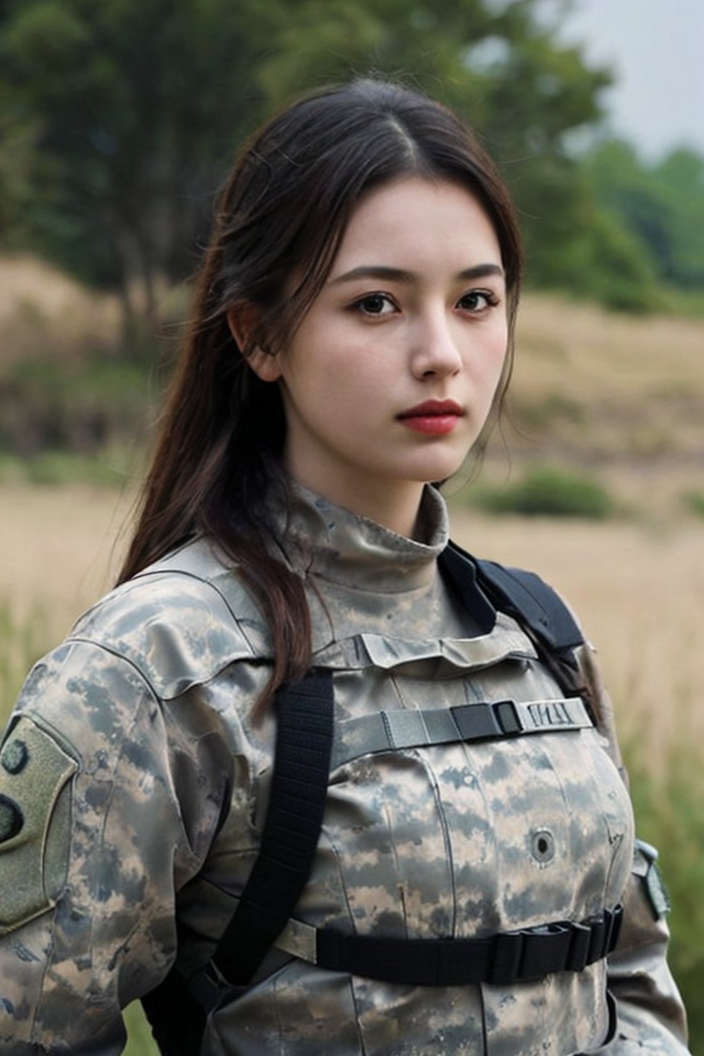photorealistic, beautiful, masterpiece, 1 girl, full_gear_soldier,