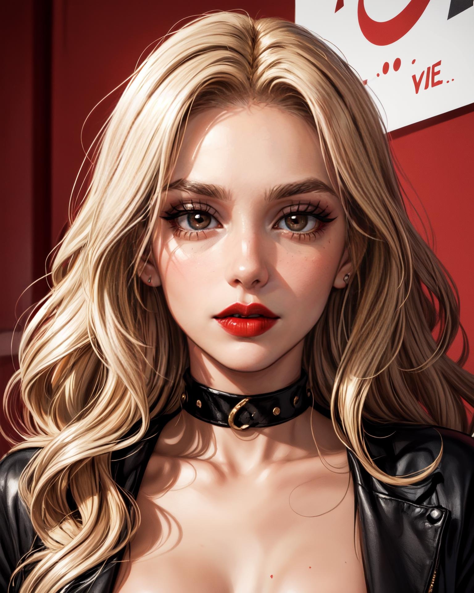 (30-year- old norwegian beautiful slender petite woman supermodel with medium breasts),(sharp jawline round face),(thick lovely lips large mouth:1.2),(long wavy thick blonde hair), (perfect oval large eyes that gazes at the viewer), (heavy black eye shade red lipstick), <lora:add_detail:1>
