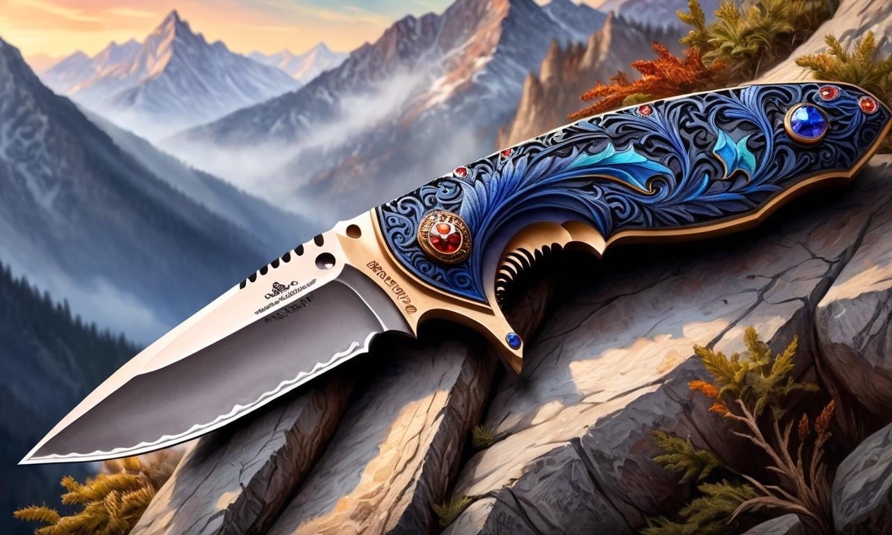 Watercolor painting A Middle Aged knife high up in the mountains, pixel art, (intricate details:1.12) , hdr, (intricate details, hyperdetailed:1.15) , (natural skin texture, hyperrealism, soft light, sharp:1.2) , game art, key visual, surreal,  <lora:FF-Knives-XL-Cr2-v0163:1> . Vibrant, beautiful, painterly, detailed, textural, artistic