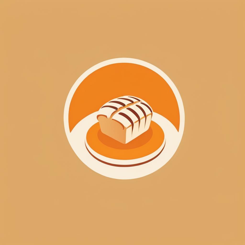 logo,A logo for a bakery, freshly baked bread, warm colors (orange, yellow), no text, minimalist,,LogoRedAF,<lora:LogoRedmondV2-Logo-LogoRedmAF:1>