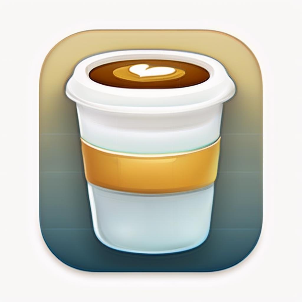 coffe, icon app, icredm<lora:IconsXLRedm:1>