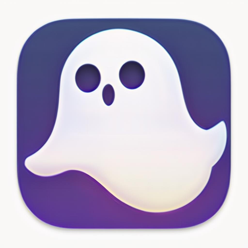 a ghost,icons, ios icon app, icons app,<lora:IconsRedmondV2-Icons:1>