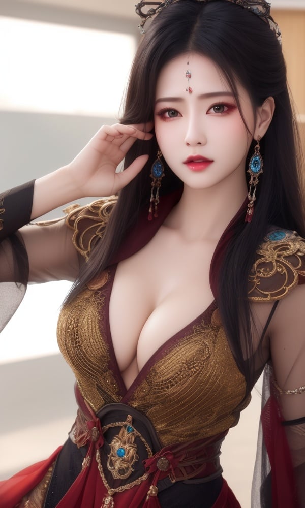 (,1girl, ,best quality, )<lora:DA_黎苏苏-黑服-长月烬明:0.7>,, ,masterpiece, fantasy, realistic,science fiction,mole, ultra realistic 8k cg, ,tamari \(flawless\),  medium breasts  ,      (()), (),