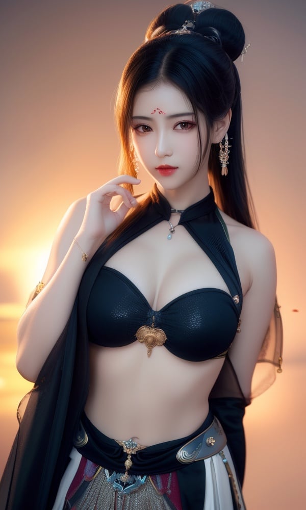 (,1girl, ,best quality, )<lora:DA-国风-敦煌A:0.7>,, ,masterpiece, fantasy, realistic,science fiction,mole, ultra realistic 8k cg, ,tamari \(flawless\),  medium breasts  ,      (()), (),