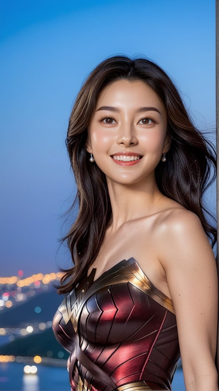 Hyper-Realistic photo of a girl,20yo,1girl,perfect female form,perfect body proportion,perfect anatomy,detailed exquisite face,soft shiny skin,smile,mesmerizing,short hair,small earrings,necklaces
BREAK
backdrop of a beautiful night scene of Han River in Seoul,Korea,bridge,buildings with lights,Han River,mountain,Namsan Tower,(fullbody:1.3),(distant view:1.2),(heels:1.3),(model pose)
BREAK
(rule of thirds:1.3),perfect composition,studio photo,trending on artstation,(Masterpiece,Best quality,32k,UHD:1.5),(sharp focus,high contrast,HDR,hyper-detailed,intricate details,ultra-realistic,award-winning photo,ultra-clear,kodachrome 800:1.3),(chiaroscuro lighting,soft rim lighting:1.2),by Karol Bak,Antonio Lopez,Gustav Klimt and Hayao Miyazaki,photo_b00ster,real_booster,ani_booster,kwon-nara,wonder-woman-xl