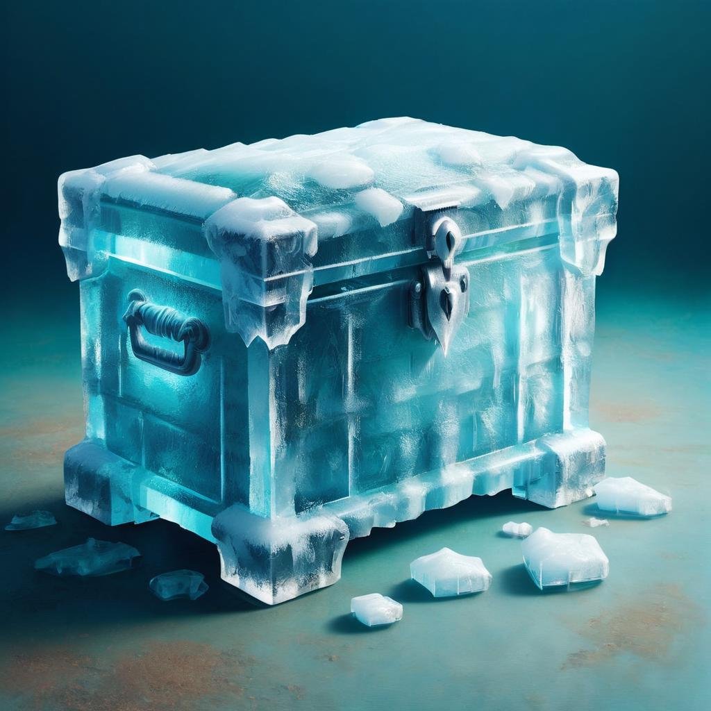 a chest,ice,  <lora:Ice:1>