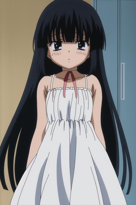 <lora:KodomoNoJikan_kagami kuro:0.7> kagami kuro, white dress, 8k, masterpiece, absurdres, anime,