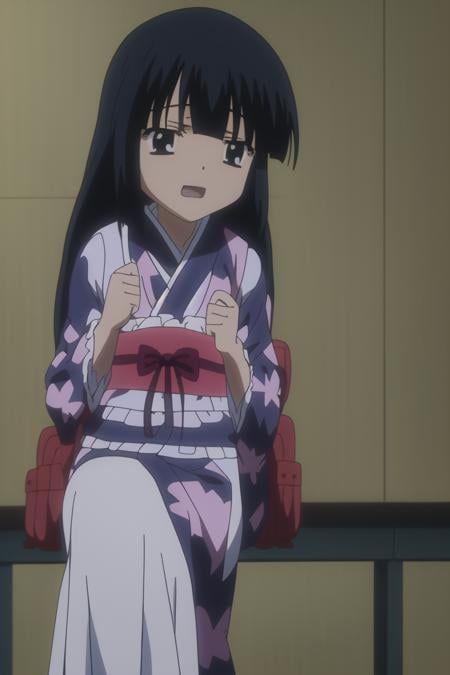 <lora:KodomoNoJikan_kagami kuro:0.7> kagami kuro, (backpack), (kimono), 8k, masterpiece, absurdres, anime,