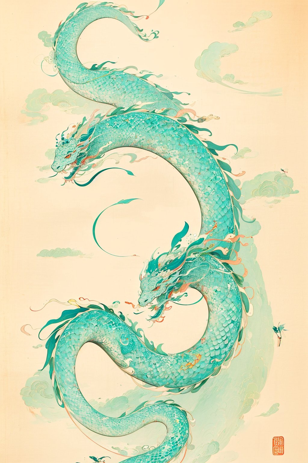 HUBG_CN_illustration, Traditional Chinese painting,

Chinese dragon, dragon,
