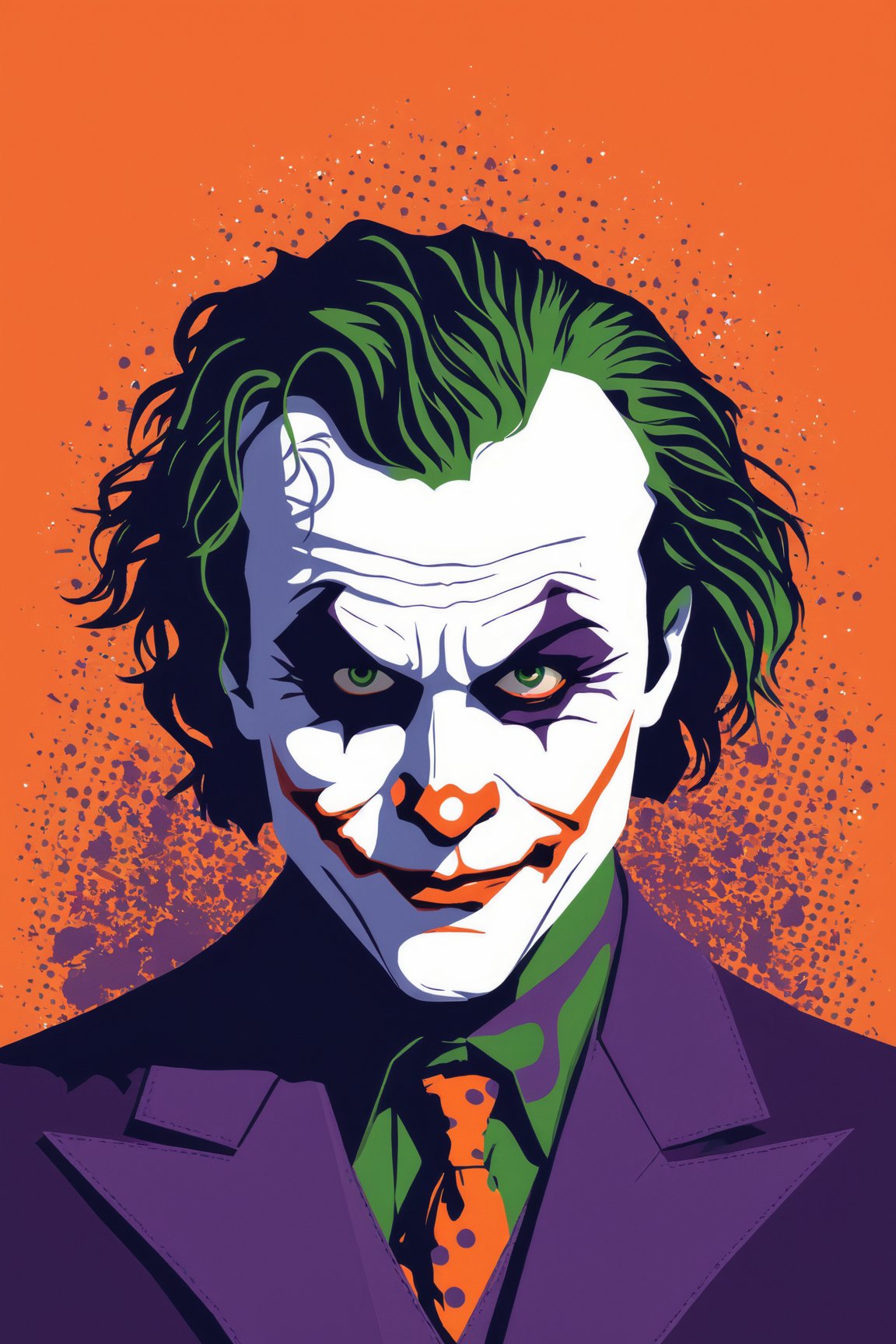 AiArtV,  Flat Illustration,  Vector Illustration,  joker, man, creepy look, detailed eyes, portrait,<lora:EMS-259705-EMS:0.800000>