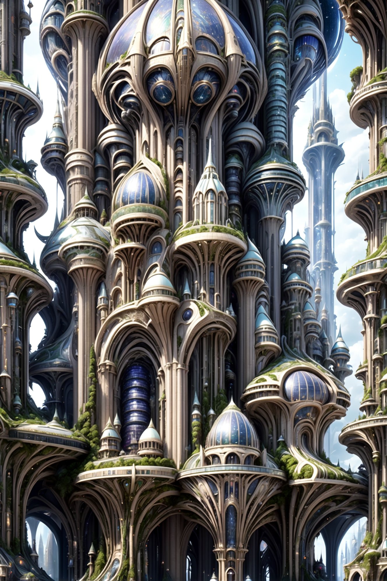 8k, highly detailed, gargantuan fantasy arcology outside of the universe<lora:EnvyFlourishesXL01:1>