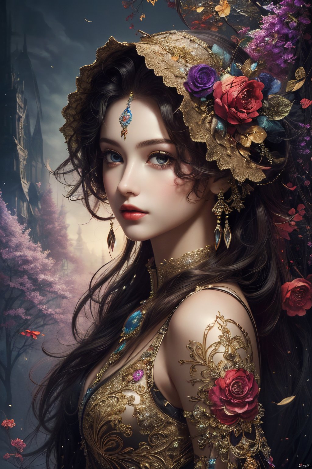  (masterpiece, top quality, best quality, official art, beautiful and aesthetic:1.2), (1girl), extreme detailed,(fractal art:1.3),colorful,highest detailed,Dreamy Atmosphere,Bright color,Complete clothes.