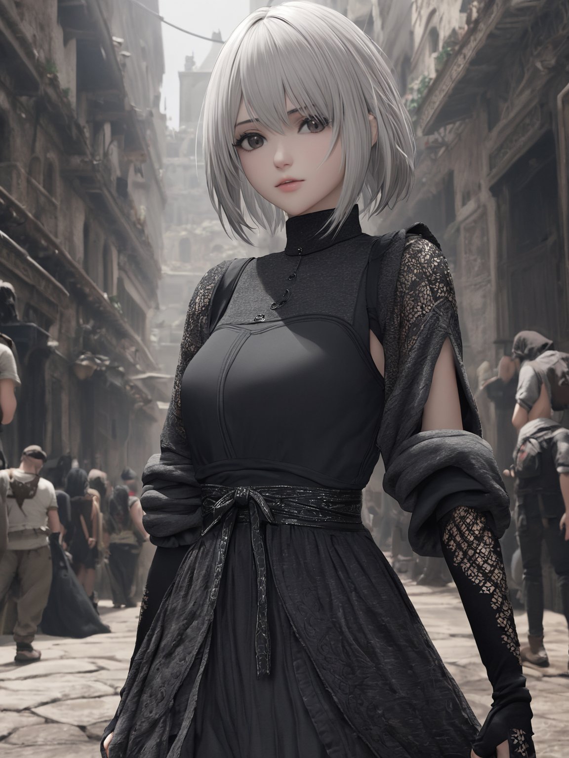 //Quality,
photo r3al, detailmaster2, masterpiece, photorealistic, 8k, 8k UHD, best quality, ultra realistic, ultra detailed, hyperdetailed photography, real photo
,//Character,
1girl, solo, (2b_(nier))
,//Fashion,
,//Background,
,//Others,
