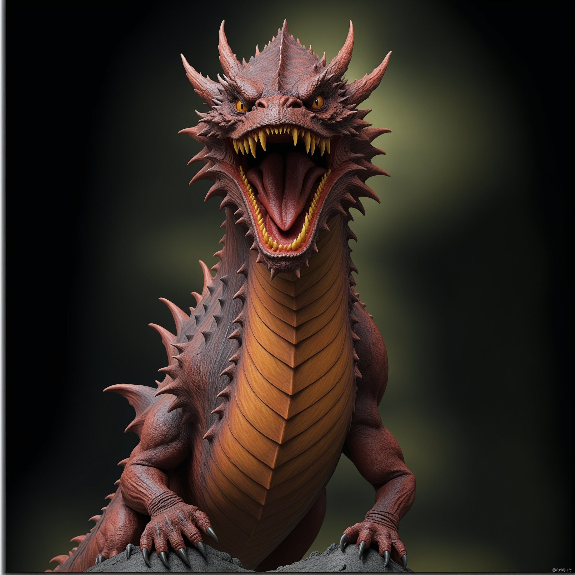 Angry fierce dragon,,darkart,,<lora:659095807385103906:1.0>