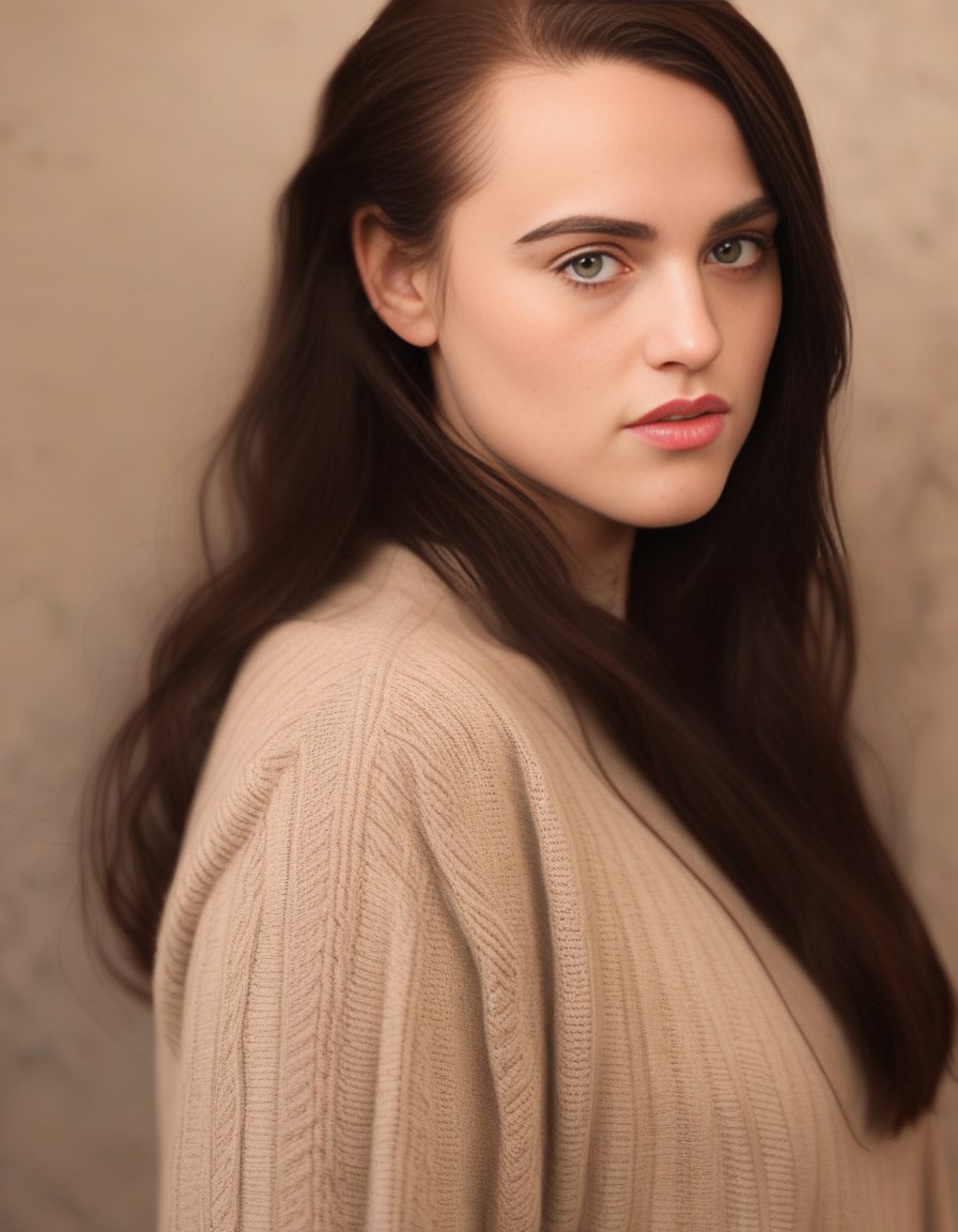 KatieMcgrath,<lora:KatieMcgrathSDXL:1>,masterpiece,beautiful,extremely detailed,(ultra high res),(8k UHD best quality), (realistic, photo-realistic:1.37), depth_of,field, blurry_background, photo_inset,Dramatic lighting,reference_inset,photo_background,brown_eyes,photorealistic,looking_at_viewer,1girl,shiny skin,detailed skin,(((sweater)))
