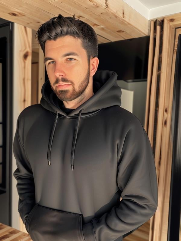 gquality, <lora:willyrex-10:1> black hoodie