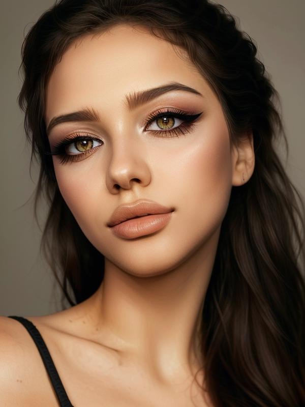 gquality, <lora:malena-10:1> malena, 1girl, solo, simple background, closed mouth, makeup, portrait, realistic, eyeshadow, eyelashes