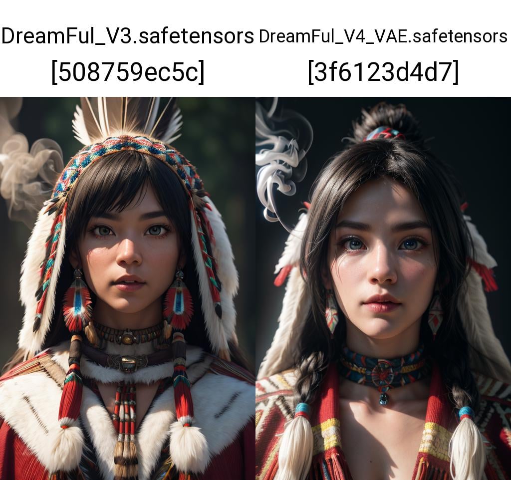 detailed photography, high quality, DSLR, beautiful enchanted magical North-American Native woman as focus, bust shot, majestic pose, wearing traditional clothing, Megapixel, Photo-Realistic, sharp focus, perfect symmetry, sharp focus, insanely detailed and intricate, vibrant colors, cinematic lighting, Octane render, epic scene, 8K, hyperrealism, symmetrical, character design, fog, octane render, hyper detailed, volumetric lighting, hdr, realistic soft skin, shining, vibrant, photorealism, Canon EF 70-200mm f/2.8L IS, morfing into iridescence, (inctricate traditional North-American Native setting in background:0.8), glowing vibrant colors, smoke, art, (North-American Native mythology:1.10), detailed eyes