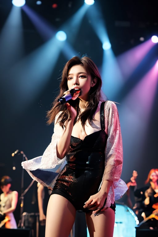 Koreankpop star on stage 