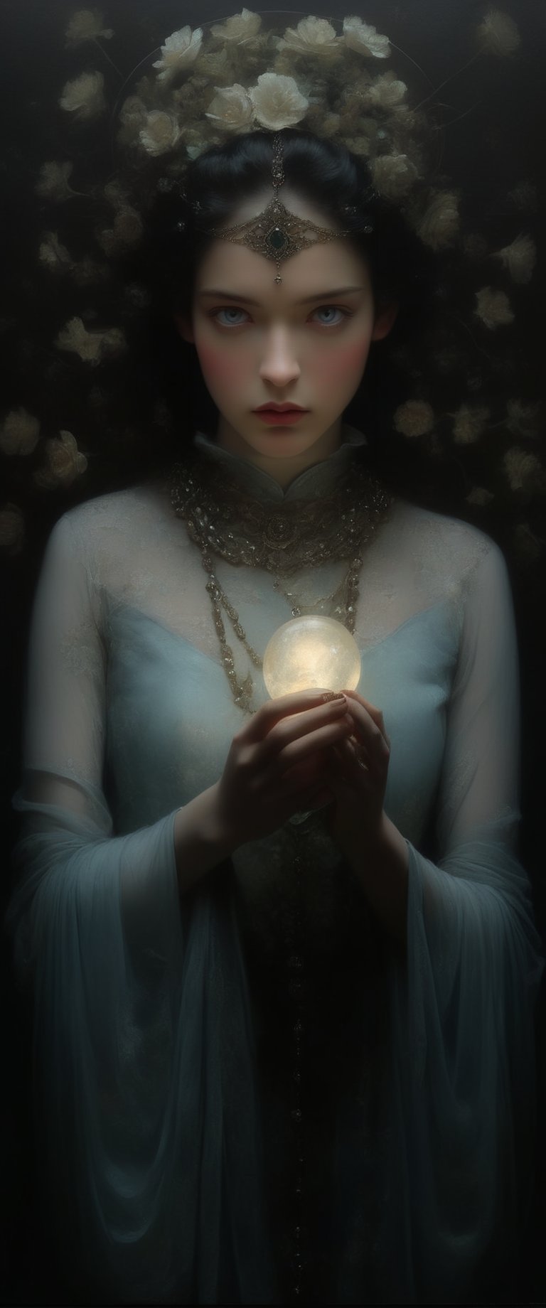 Your words are like a thousand sharp daggers to her heart, her eyes hides the sorrow you've inflicted, Pal Szinyei Merse, Raqib Shaw, tom Bagshaw, Theophile Steinlen, Tim Walker, ct-fujiii