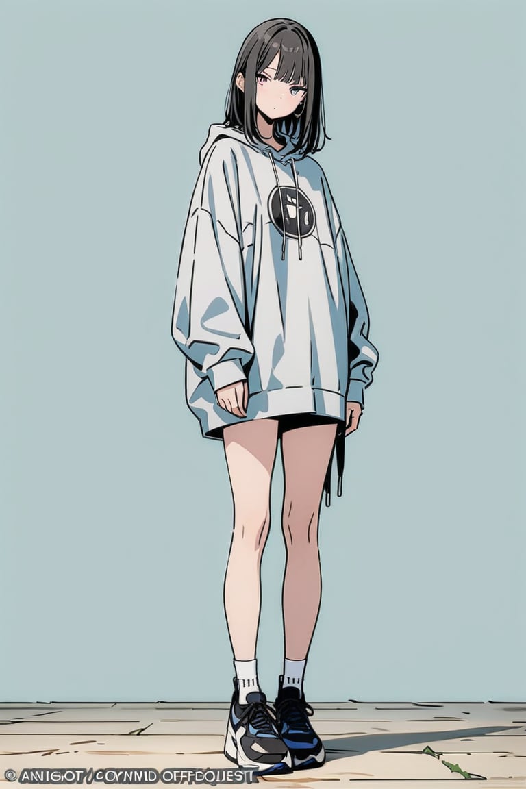 (masterpiece, top quality, best quality, official art, beautiful and aesthetic:1.2), (1girl),fullbody,txznf,flat style,txznflat