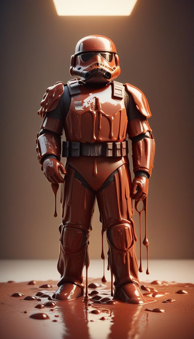 score_9, score_8_up, score_7_up, score_6_up, <lora:ChocolateWetStylePony:0.7> ChocolateWetStyle stormtrooper, melted liquid chocolate, (Masterpiece:1.3) (best quality:1.2) (high quality:1.1)