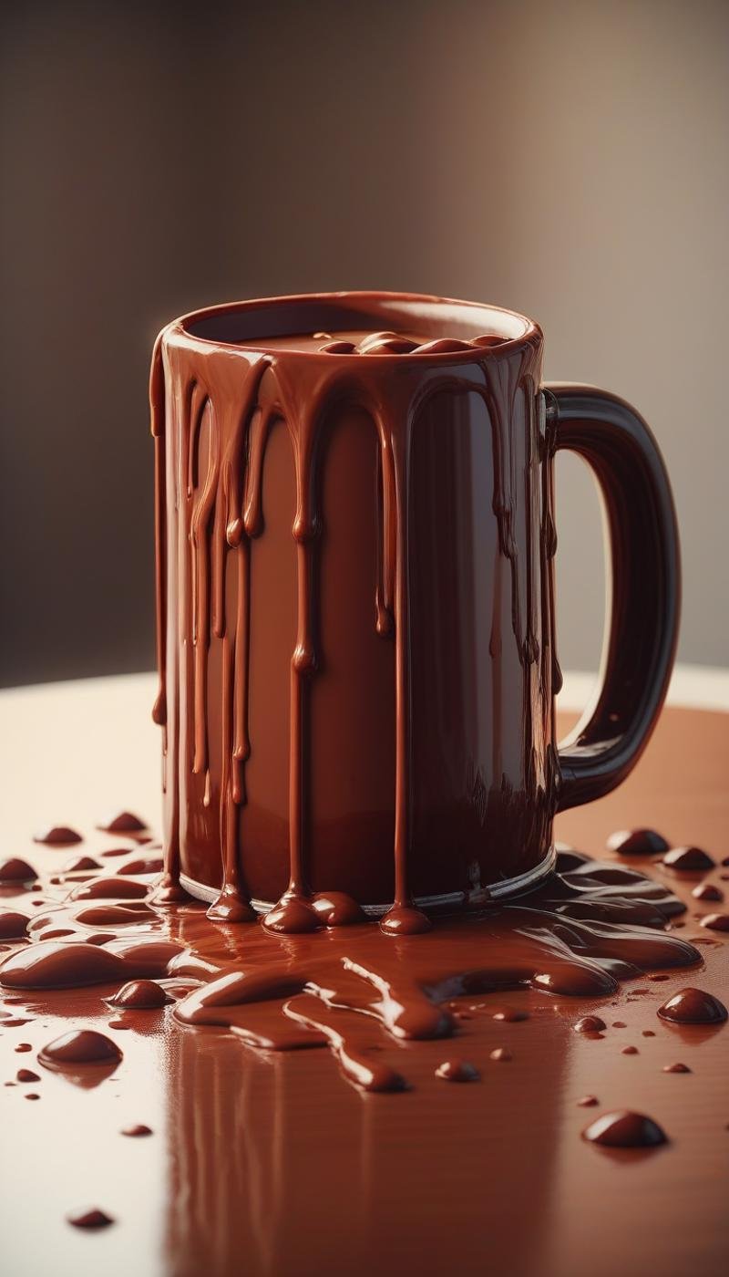 score_9, score_8_up, score_7_up, score_6_up, <lora:ChocolateWetStylePony:0.7> ChocolateWetStyle Mugs, melted liquid chocolate, (Masterpiece:1.3) (best quality:1.2) (high quality:1.1)