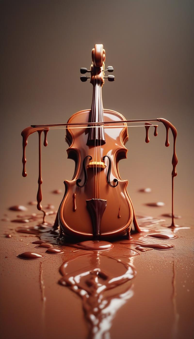 score_9, score_8_up, score_7_up, score_6_up, <lora:ChocolateWetStylePony:0.7> ChocolateWetStyle Violin, melted liquid chocolate, (Masterpiece:1.3) (best quality:1.2) (high quality:1.1)