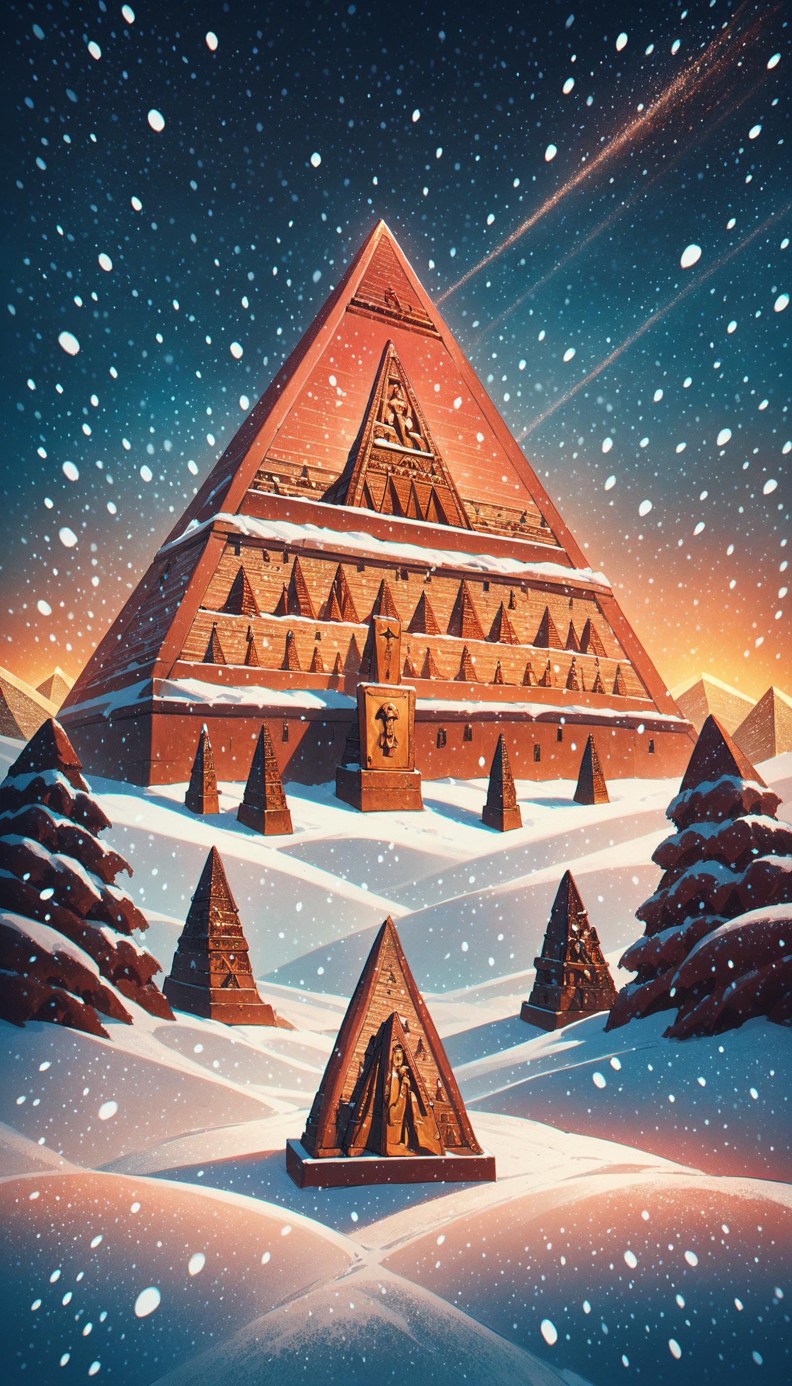 score_9, score_8_up, score_7_up, score_6_up, <lora:ChristmasWinteryPony:0.6> ChristmasWintery architects planning the layout of a pyramid in ancient Egypt, snowing, cold, blizzard, snow on top, (Masterpiece:1.3) (best quality:1.2) (high quality:1.1)