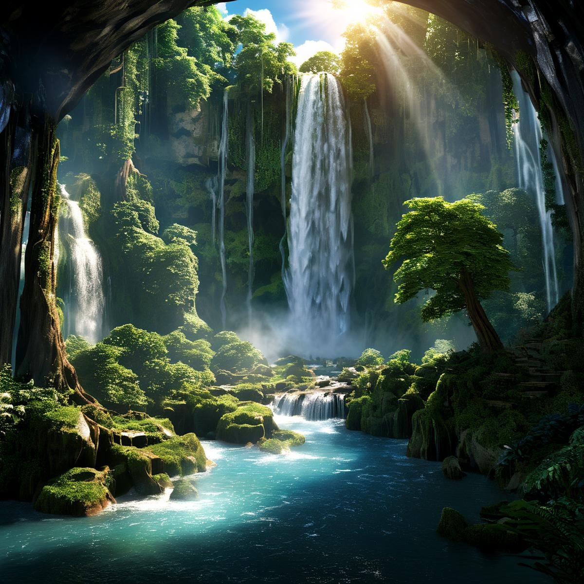 scenary, waterfall, 4esthet1c, <lora:AestheticSceneSDXL:0.8>