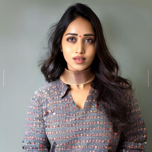 (NivethaPethuraj) , photograph, [Peaceful:Biomechanical:9] plump (Female:1.1) , wearing Brick dress with Sassafras print, Pocket Square, Choker, background is Seamount, Sun in the sky, Fine art, spotlit, film grain, Polaroid, L USM, art by Njideka Akunyili Crosby,  <lora:NivethaPethurajSD1.5:1>