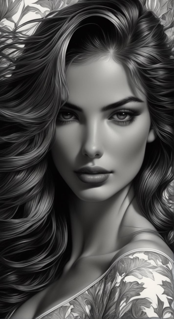 a girl is beautifully drawn, in the style of mark brooks, comic art, gravure printing, artgerm, sandro botticelli, (((chiaroscuro))) portraitures, contemporary chicano,Real