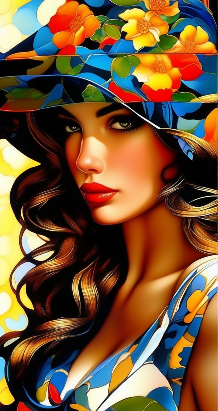 a girl is beautifully drawn, in the style of mark brooks, comic art, gravure printing, artgerm, sandro botticelli, (((chiaroscuro portraitures))), contemporary chicano 