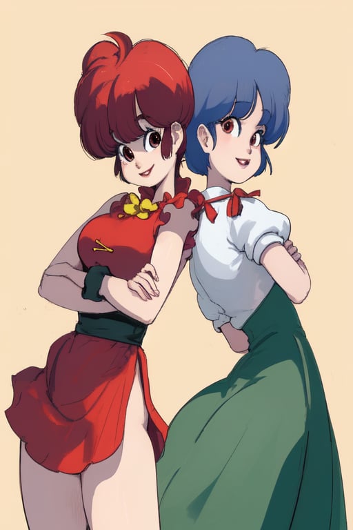 Chica Ranma y Akane desnudas