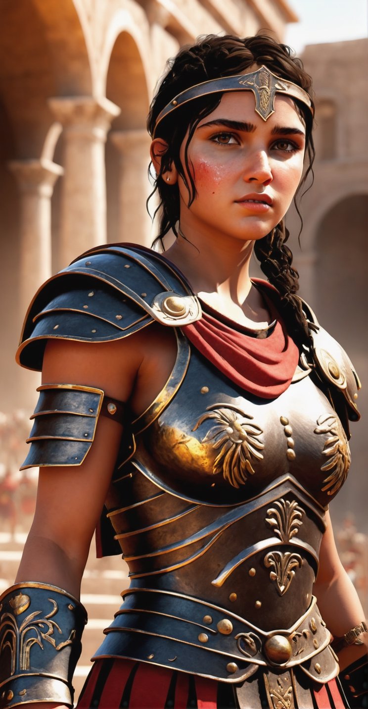 Roman Gladiator Girl 3D Game Character Model**: Enter the arena as a valiant Roman gladiator, equipped with iconic weaponry and ancient colosseum settings.
,dripping paint