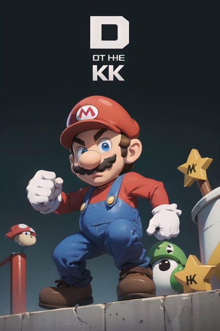 Mario in the style of SM, HD, 8k,