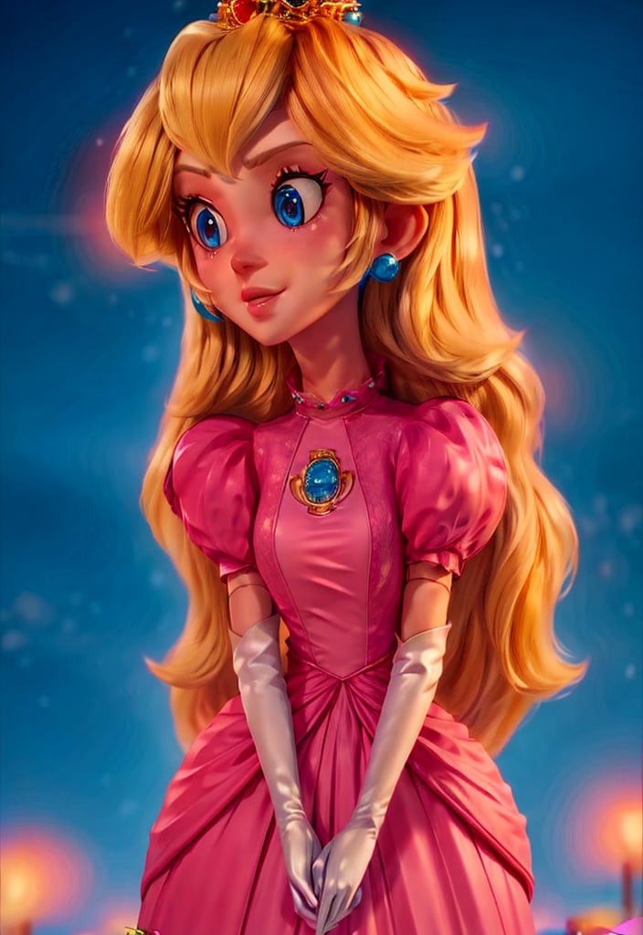 4k, hyper realistic photography, 1 girl, princess rosalina, NFSW, full body photography, blonde hair, HALF NUDE in multi colored (orange, blue, red, purple) dress, hair over eyes, bangs (one eye covered: 1,2), filmic, film grain, depth of field, blurred background, intricate details, ultra-realistic photography, sharp focus, majestic, Trending in CGSociety, Artstation, best quality, cinematic lighting, realistic, highly detailed, 3DMM