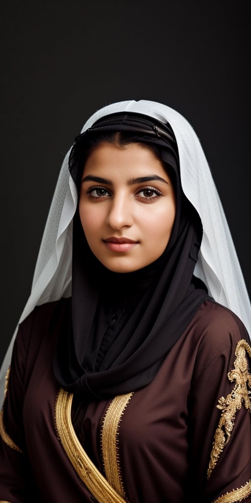 a portrait of a Girl from Saudi Arabia,Masterpiece