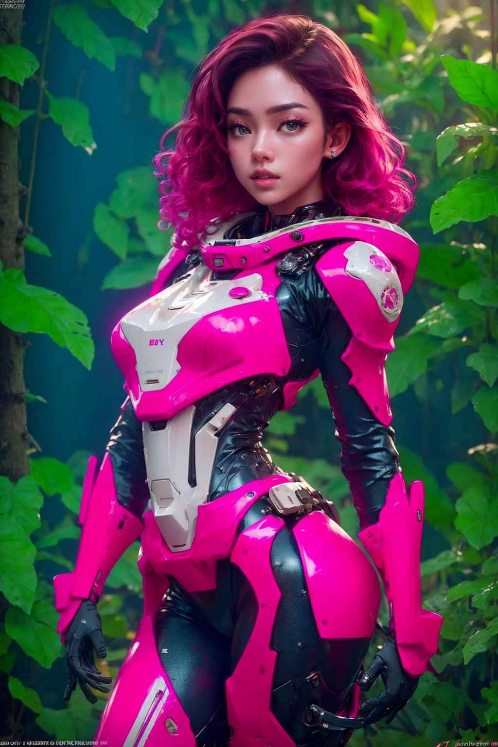 Highly detailed RAW color Photo, poised pose, Full Body, of (female space soldier, wearing vivid dark red and white space suit, helmet, tined face shield, rebreather), outdoors, (looking up at advanced alien structure), toned body, big butt, (sci-fi), (mountains:1.1), (lush green vegetation), (two moons in sky:0.8), (highly detailed, hyperdetailed, intricate), (lens flare:0.7), (bloom:0.7), particle effects, raytracing, cinematic lighting, shallow depth of field, photographed on a Sony a9 II, 50mm wide angle lens, sharp focus, cinematic film still from Gravity 2013, (NSFW), short_curly_hair, average_breasts, dark hair, green-eyes, ((sexy_pink_lips)), intricate_detail, realistic, detailed_background, (8k, RAW photo, best quality, masterpie ce:1. 2),  ((erotic pose, bendover:1.3)), erotic, seductive, detailed_skin, sharp_eyes, beautifull, looking_at_camera, beautiful detailed eyes, beautiful detailed lips, from_below, high detailed skin, detailed background, 8k uhd, dslr, ,photorealistic, perfect hand, perfect fingers,mecha,Indonesiadoll,,dark studio