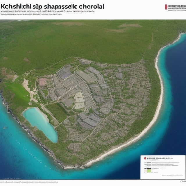 a map of Krabschelp, a remote volcanic cab shell shaped island spans 38 sq mi located in the Indian ocean, It has elevations starting at 500 metres to 2,062 meters (6,765 ft) above sea level.,Star