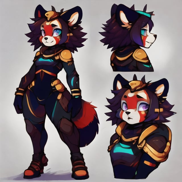 (CharacterSheet:1),male ,sexy,red_panda, outer_space,ancient_egyptian, lavender_hair, ,short-hair ,blue_eyes, anthromorph, high_resolution, digital_art, cute_fang, golden_jewelry, messy_hair, buff, space_suit, (multiple views, full body, upper body, reference sheet:1), back view, front view,(white background, simple background:1.2),(dynamic_pose:1.2),(masterpiece:1.2), (best quality, highest quality), (ultra detailed), (8k, 4k, intricate), (50mm), (highly detailed:1.2),(detailed face:1.2), detailed_eyes,(gradients),(ambient light:1.3),(cinematic composition:1.3),(HDR:1),Accent Lighting,extremely detailed,original, highres,(perfect_anatomy:1.2),  ,itadori yuji