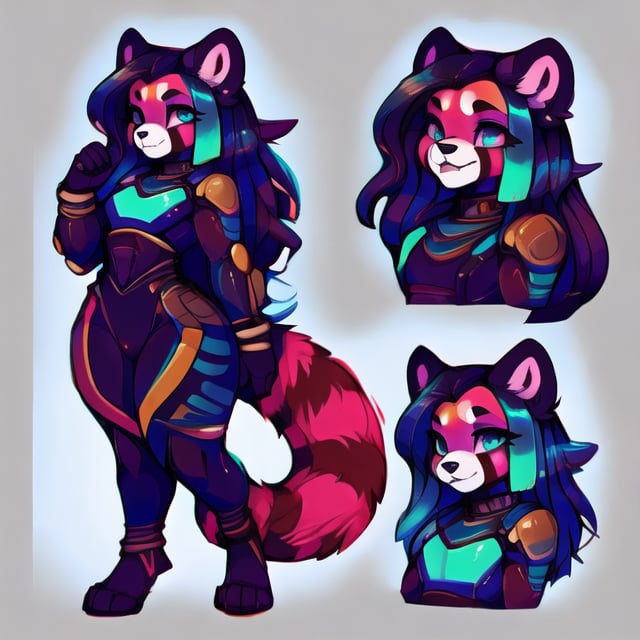 (CharacterSheet:1),male ,sexy,red_panda, outer_space,ancient_egyptian, lavender_hair, blue_eyes, anthromorph, high_resolution, digital_art, cute_fang, golden_jewelry, messy_hair, curvy_figure, space_suit, (multiple views, full body, upper body, reference sheet:1), back view, front view,(white background, simple background:1.2),(dynamic_pose:1.2),(masterpiece:1.2), (best quality, highest quality), (ultra detailed), (8k, 4k, intricate), (50mm), (highly detailed:1.2),(detailed face:1.2), detailed_eyes,(gradients),(ambient light:1.3),(cinematic composition:1.3),(HDR:1),Accent Lighting,extremely detailed,original, highres,(perfect_anatomy:1.2),  