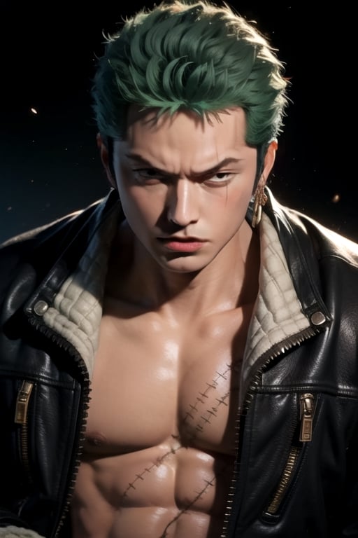 High Definition, 300 Dpi, 4k, badass, attractive, best quality, over power, MASTERPIECE,1male, roronoa zoro,zoro,realism