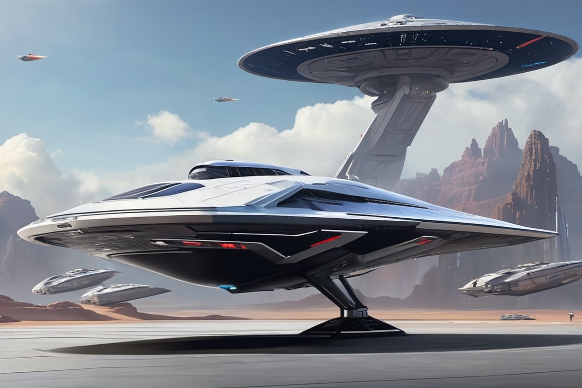 Diseño los planos de una nave madre espacial con apariencia de una mantarraya marina con las alas en forma de delta hacia abajo de metal, plástico, su diseño tiene hermosas y delineadas alas delta curvadas hacia abajo de una manera futurista de 12K, diseño futurista al estilo de star wars y star trek y andromeda ascent,cyborg style